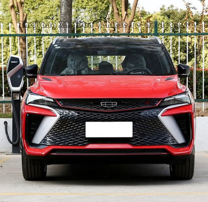 Carro Elétrico Geely Binyue Veículos Energéticos Geely Coolray Cor Azul nas Condições da Estrada