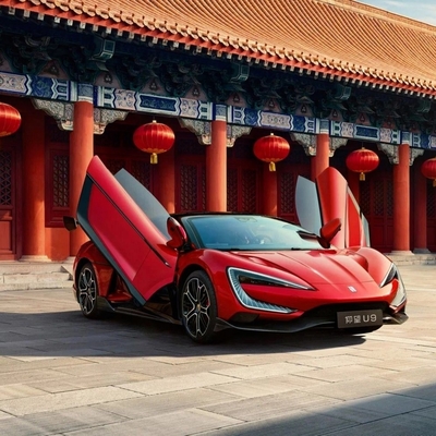 Sistema de travagem eletromagnético BYD Yangwang U9 Carro Esportivo Elétrico EV Supercarro Híbrido