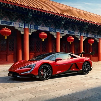 A tecnologia de ponta do Byd U9 é um supercarro elétrico puro com um binário máximo de 500nm.