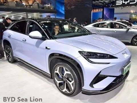 Veículo energético Automóveis de tração nas quatro rodas 4830X1925X1620mm comprimento largura altura 2024 Byd Sea Lion 07EV