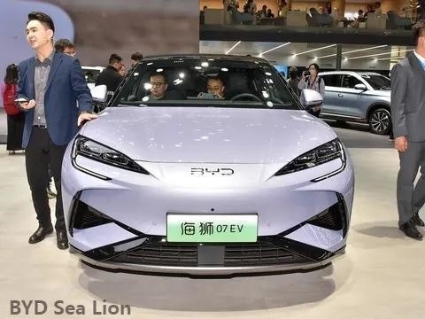 2024 Byd Sea Lion 07 Awd Carro elétrico com bateria de 71,8 Kwh e 5 assentos