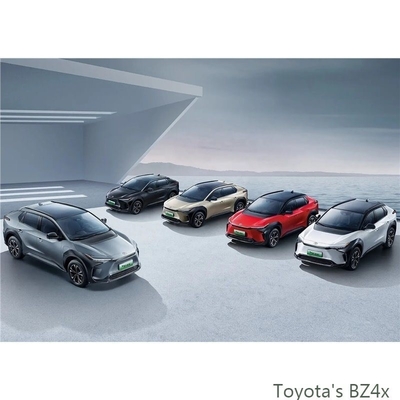 Carros elétricos Toyota Bz4X 2WD com capacidade de bateria de 66,7 Kwh e 160km/H Max.Speed