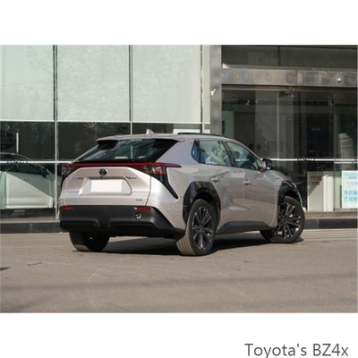 Carros elétricos Toyota Bz4X 2WD com capacidade de bateria de 66,7 Kwh e 160km/H Max.Speed