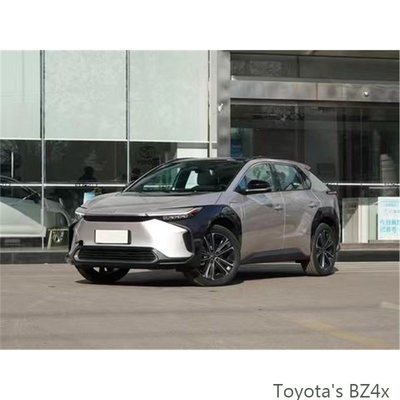 Carros elétricos Toyota Bz4X 2WD com capacidade de bateria de 66,7 Kwh e 160km/H Max.Speed