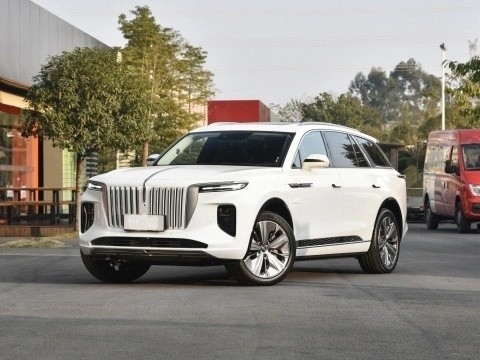 Base de rodas de 2920 mm 2022 Hongqi E-HS9 660 km Edição Flagship 7-seater SUV grande Dubai