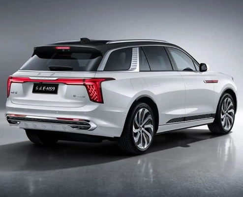 Certificado ISO14001 Hongqi E-HS9 SUV elétrico de 4 lugares com FWD Drive e 690 km de autonomia