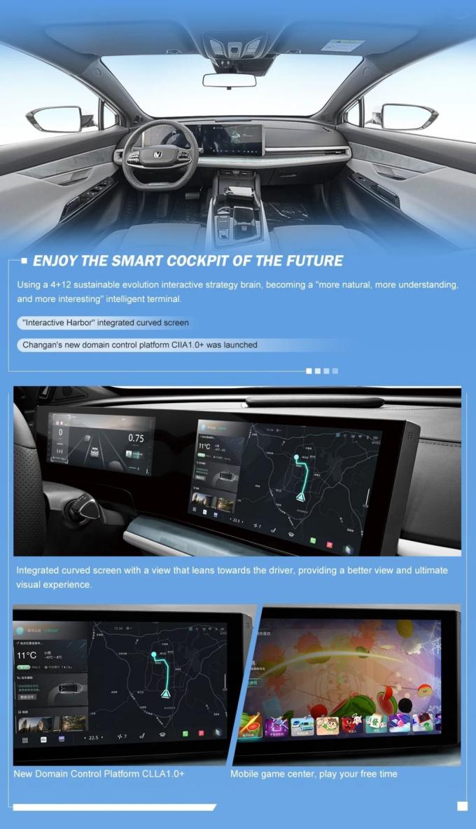 New Cheap Chang′an Uni-T 2023 Second-Generation 1.5t Premium Comfortable Electric Car